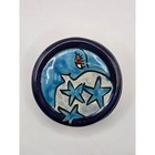 Handmade Mexican Trinket Box Sun Moon Stars Folk Art Signed Ceramic Dish