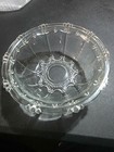 Vintage 7″ Clear Pressed Glass Bowl – Beaded Scalloped Rim