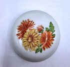 Vintage Hand Painted Floral Ceramic Bowl Set w/ Lidded Dish