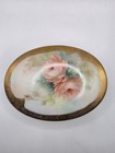 Vintage Hand Painted Porcelain Trinket Box P Phillips 1995 Footed Gold Gilt