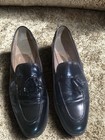 Vintage Johnston & Murphy Black Leather Tassel Loafers Size 12 B Vintage Perfect