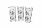 Vintage Libbey Silver Leaf Highball Glasses Set of 3 – Frosted MCM Barware