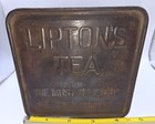 Vintage Liptons Tea Tin Planter Ceylon Most Delicious Rustic Antique Decor