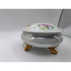 Vintage Porcelain Powder Jar Lusterware