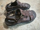 Vintage Skechers Men’s Brown Leather Fisherman Sandals | Size 12